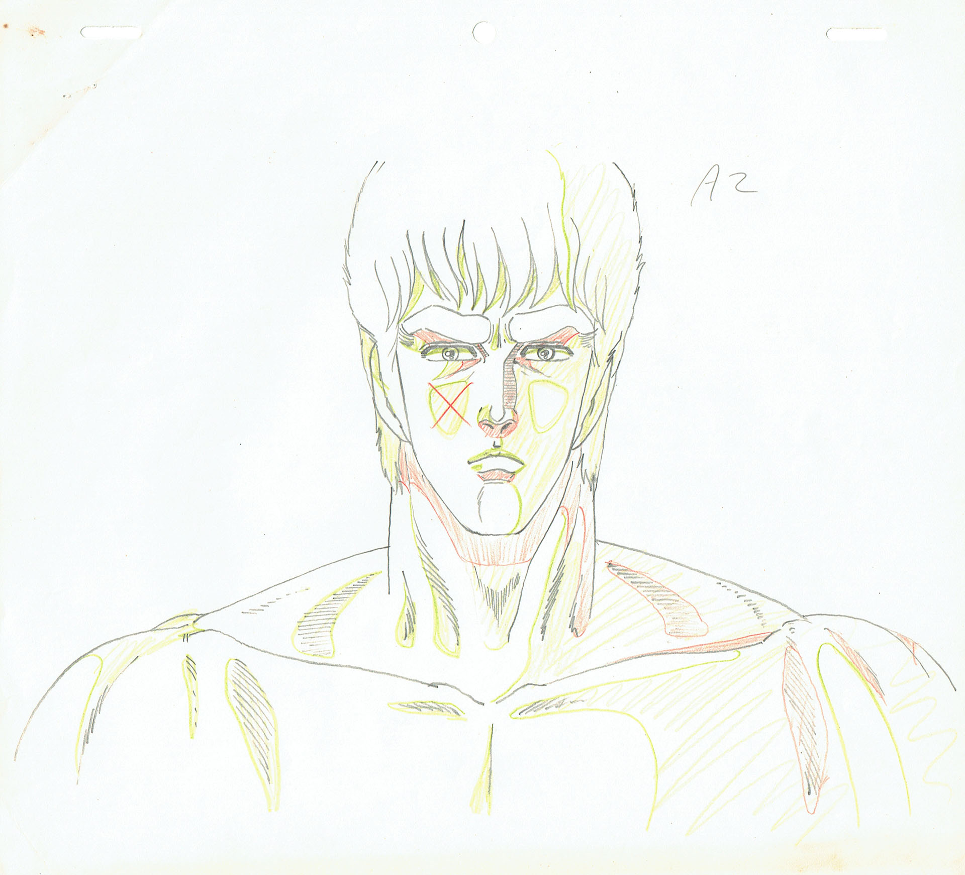  HARA Tetsuo - FIST OF THE NORTH STAR (Hokuto no Ken) | 4088 – Fist of the North Star (Hokuto no Ken) – Kenshiro – Genga — Page 