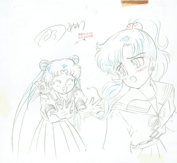 4131 - Sailor Moon - Sailor Moon, Luna and Sailor Jupiter - Genga