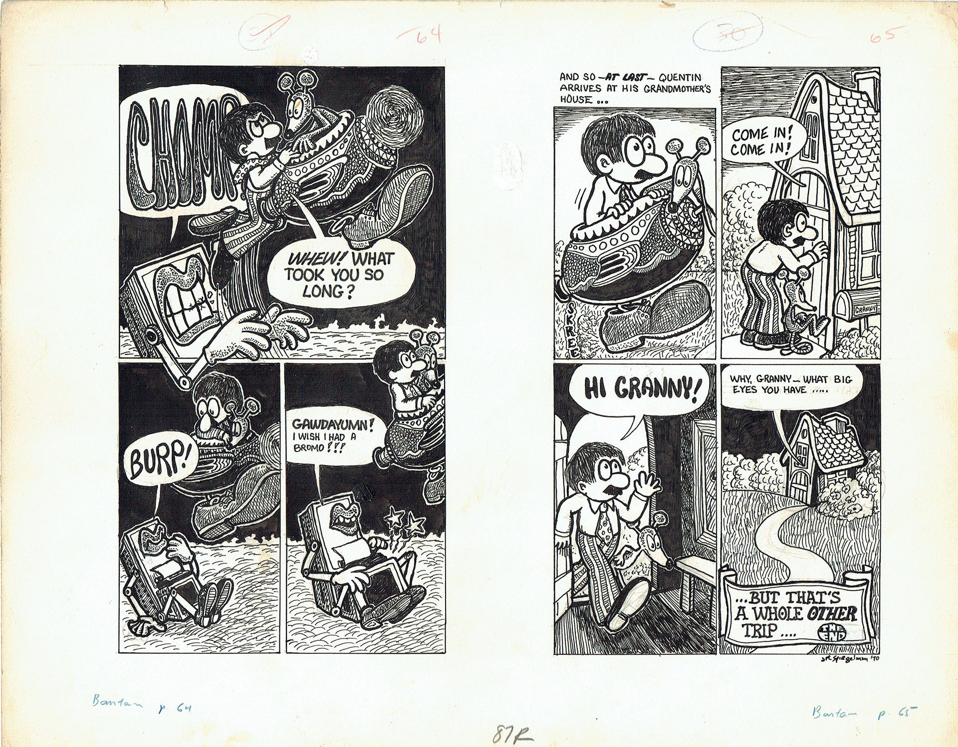 Art SPIEGELMAN — Quentin Fester in Thumbwhere over The Rainbow — Page 29 and 30